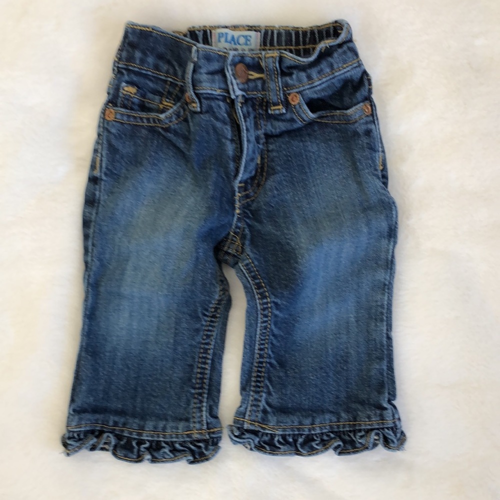 Children's Place ruffle flare jeans size 6-9m